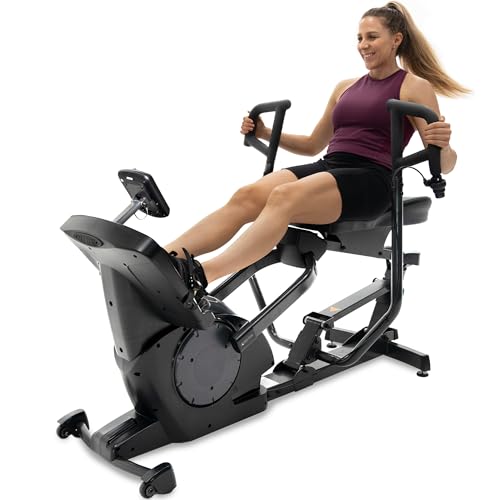 Teeter Power10 Rower with 2-Way Magnetic Resistance Elliptical Motion - Indoor Rowing Machine w/Bluetooth HRM Connectivity, Teeter Move App - Free Classes & Coaching (Power10)