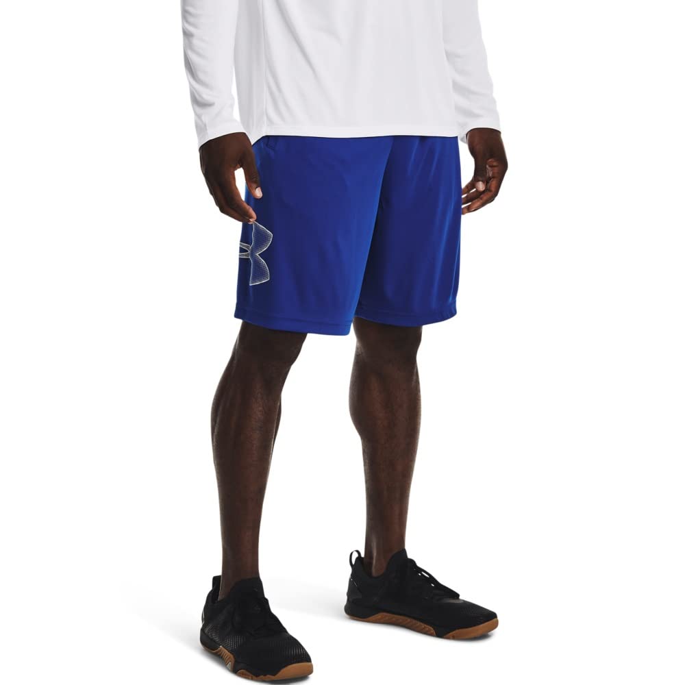 Under Armour Men's Tech Graphic 10" Shorts, Royal (402)/Mod Gray, Small