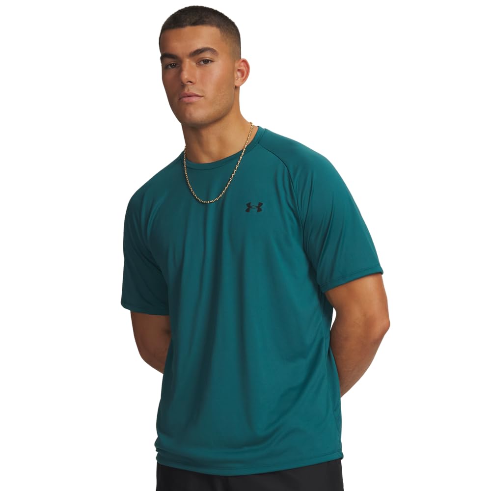 Under Armour Men's Tech 2.0 Short-Sleeve T-Shirt, (338) Rack Green / / Black, Large