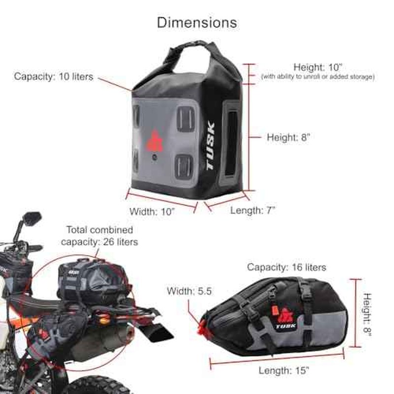 TUSK Traverse Pannier Bags