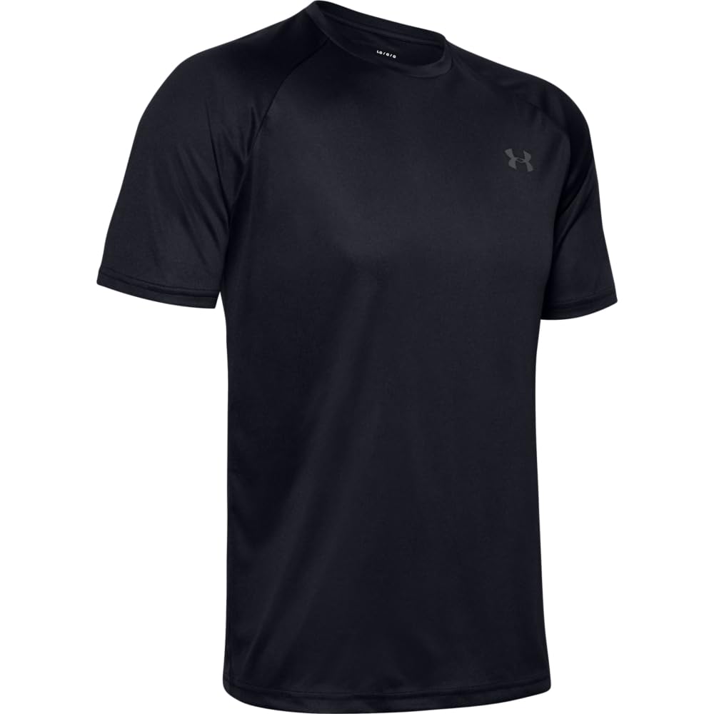 Under Armour Men's Velocity 2.0 Short Sleeve T Shirt, (001) Black / / Pitch Gray, Large