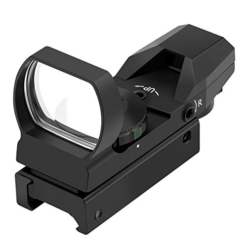 Feyachi Reflex Sight-Adjustable Reticle (4 Styles) Both Red and Green in one Sight, Grey