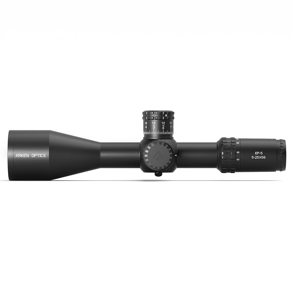 Arken Optics EP5 5-25X56 Rifle Scope FFP VPR MIL Reticle with Zero Stop 34mm Tube