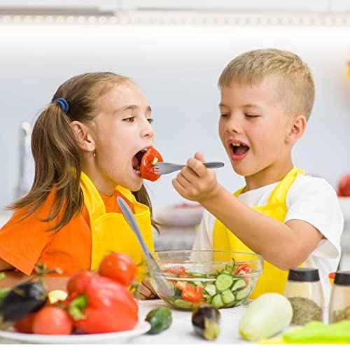 Knives Spoons and Forks Set, Wheat Straw Cutlery Set, Reusable Flatware Set for 5, Utensils for Party, Travel, Work, Picnic, Camping or Daily Use