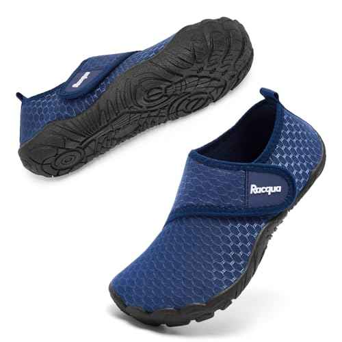 Racqua Boys Kids Water Shoes Girls Non-Slip Swim Beach Sports Pool Breathable Shoes Quick Dry Lightweight Outdoor Aqua Shoes(Little Kid/Big Kid)