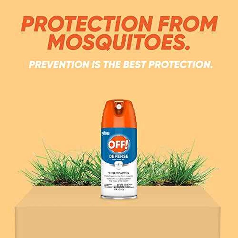 OFF! Defense Insect Repellent Aerosol with Picaridin, Bug Spray with Long Lasting Protection from Mosquitoes, 5 oz