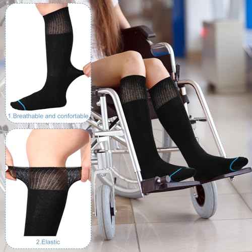 4 Pairs Kids Replacement Sock Liner for Walking Boots Cast Socks Compatible with Aircast Walker Brace for Kids