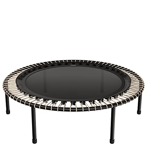 bellicon 44" Fitness Trampoline (Beige) with Screw-on Legs and Bungee Suspension up to 440 lbs (Ultra Strong)