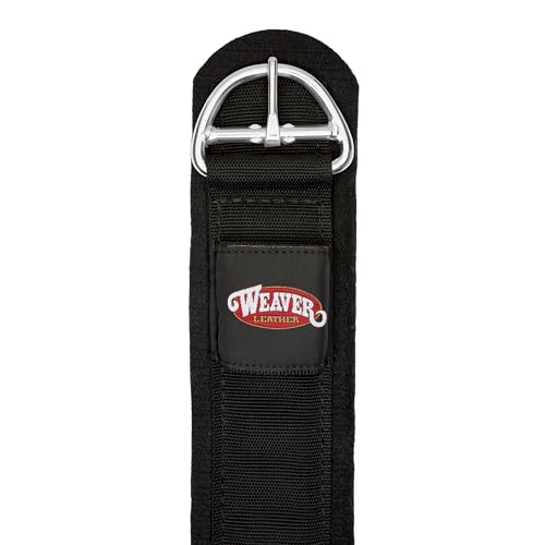 Weaver Leather Felt Lined Draft Horse Deluxe Super Cinch, Black, 50"