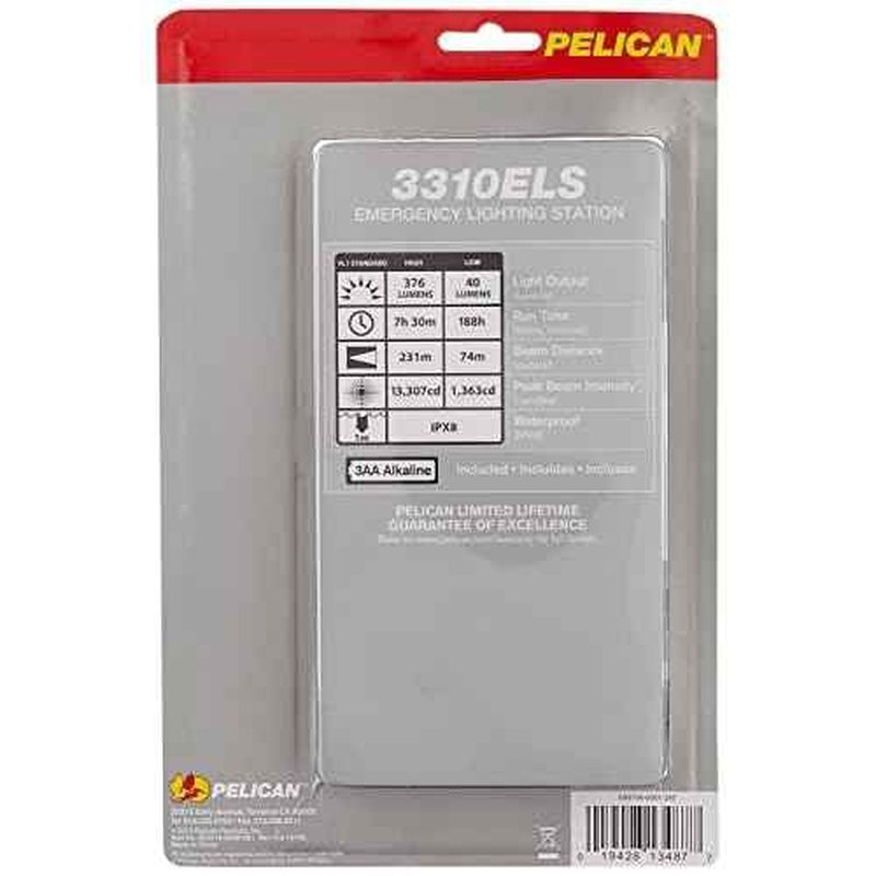Pelican 3310ELS Emergency LED Flashlight with Case (Photo Luminescent Body)