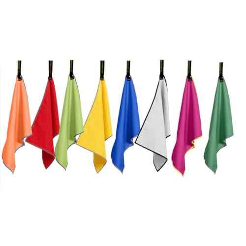 Backpacking Ultralight Quick Dry Microfiber Soft Fast Drying Hand and Face Towel Wash Cloth Camping Yoga Hiking Active Lifestyle Small (Gray, Small)