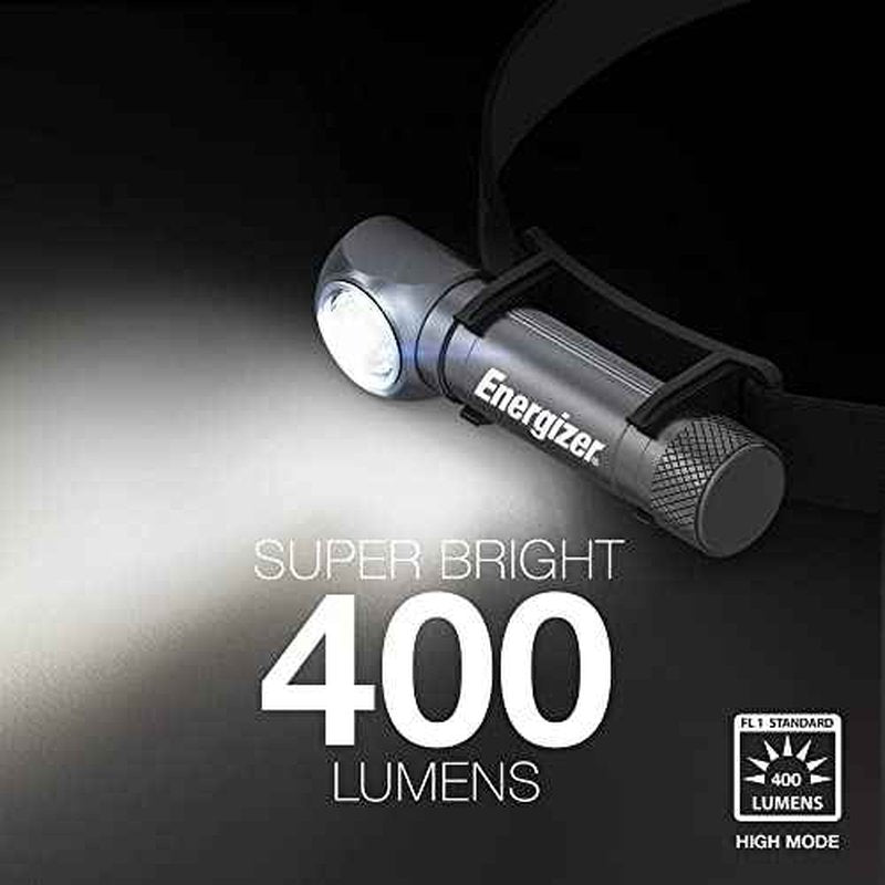 Energizer LED Headlamp Rechargeable X1000, Ultra Bright IPX4 Water Resistant Head Light, 1000 Lumen Turbo Mode, Headlamp for Outdoors, Power Outage Emergency, (USB Cable Included)