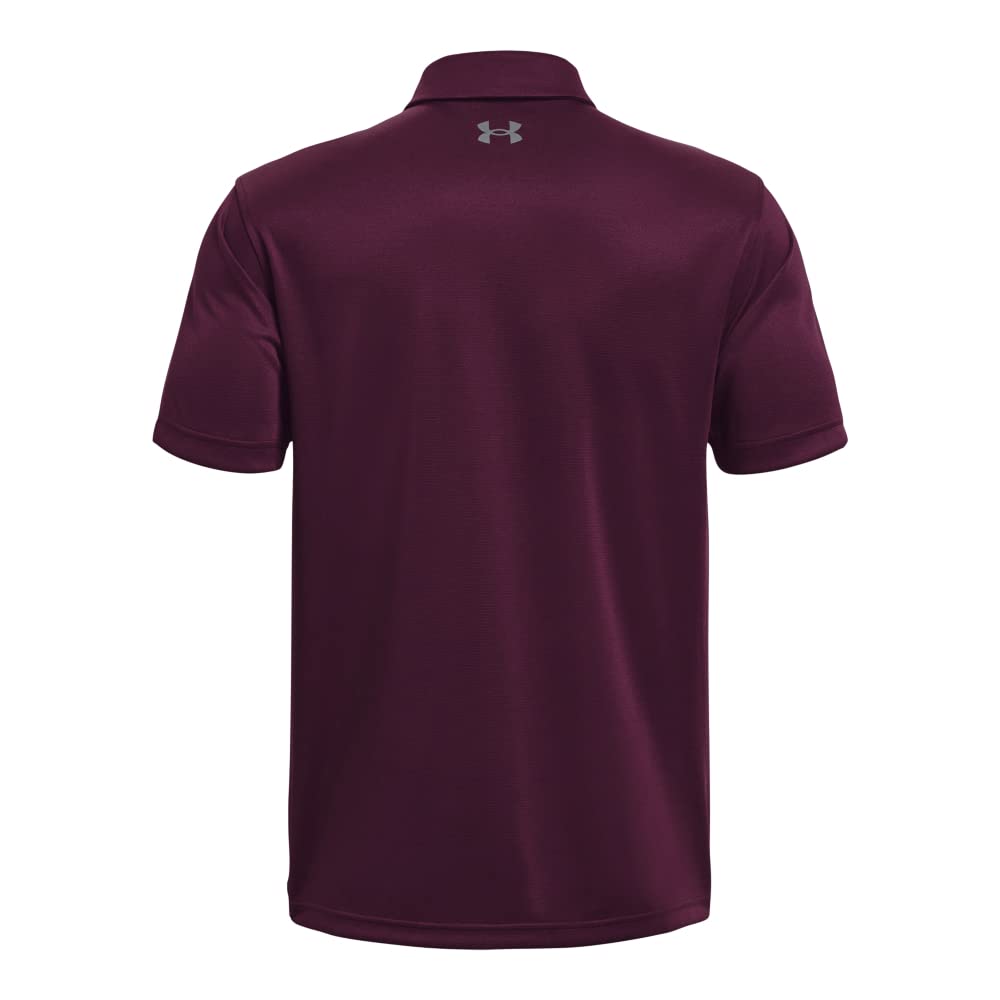 Under Armour Men's Tech Golf PoloDISC, (572) Purple Stone / / Pitch Gray, 4X-Large