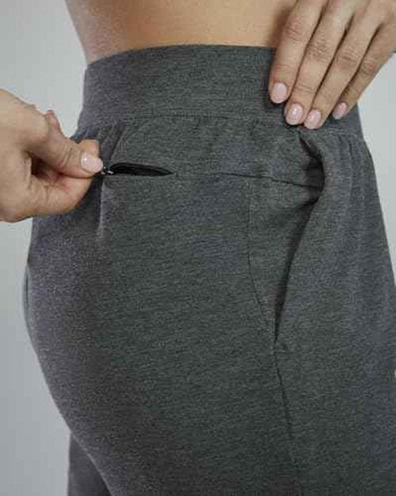 TYR Women's Ultrasoft Midweight Terry Jogger, Charcoal Heather, Large