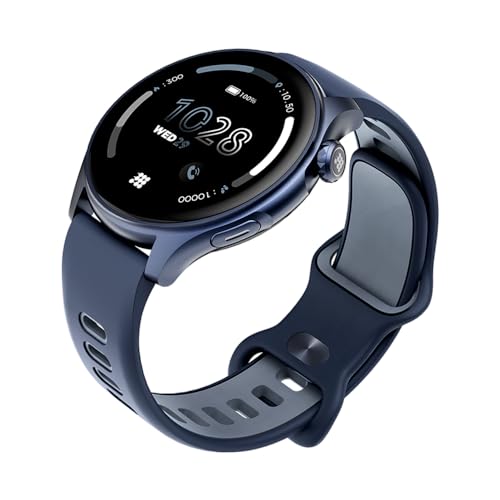 Cubitt Aura Smartwatch/Fitness Tracker with 1.43" Touch AMOLED Screen, Bluetooth Calling, 60+ Sports, Blood Oxygen, Heart Rate, Stress/Sleep Monitor, Waterproof, Step Counter, Compass Support