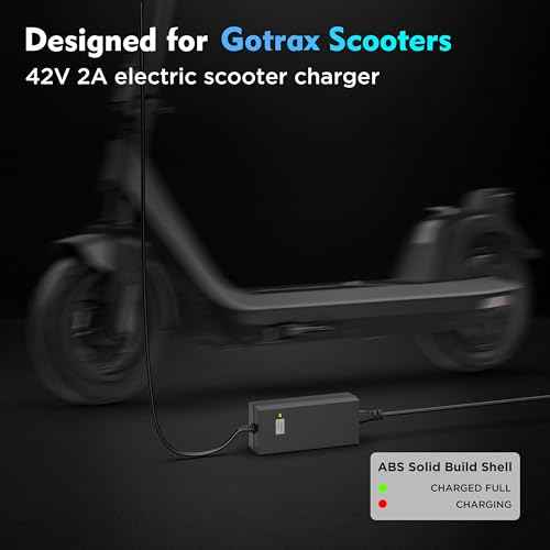 EVAPLUS SGS Certified 42V 2A Fast Charger with 3-Prong 0.31" Plug | for 36V Lithium Batteries- Compatible with Pocket Mod, Sports Mod, Electric Scooters