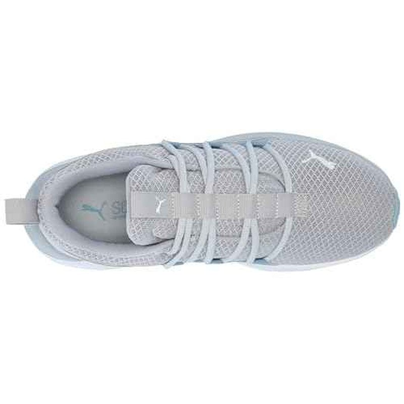 PUMA Mens Softride One4all Cross Trainer, Gray Fog Mens White-Zen Blue, 7