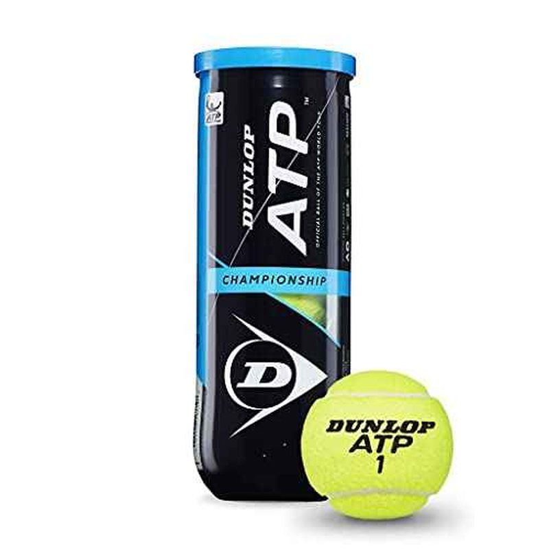 DUNLOP Tennis Ball ATP Championship ? for Clay, Hard Court and Grass (1 x 3 Pet), Yellow