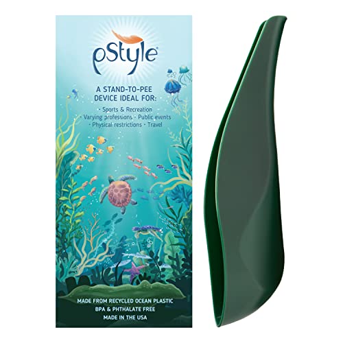 pStyle | Recycled Ocean Plastic | Made in USA | Stand to Pee with Ease While Fully Clothed | for Women, Non Binary, & Trans Men | Pee Funnel is a Game Changer for Camping, Hiking, Festivals, & More!