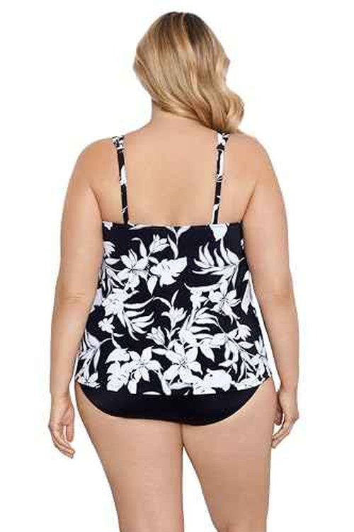 Shapesolver Women's Handkerchief Fauxkini, Nightshade, 16