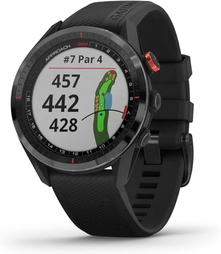 Garmin 010-02200-00 Approach S62, Premium Golf GPS Watch, Built-in Virtual Caddie, Mapping and Full Color Screen, Black