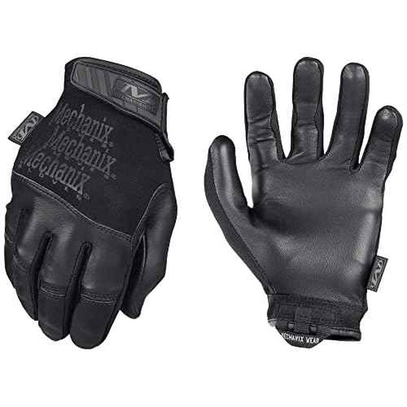 Mechanix Wear Tactical Specialty Recon Gloves - Heavy Duty - Slim-Fitting Leather Work Gloves - Touchscreen Compatible - Machine Washable - Medium - Covert Black