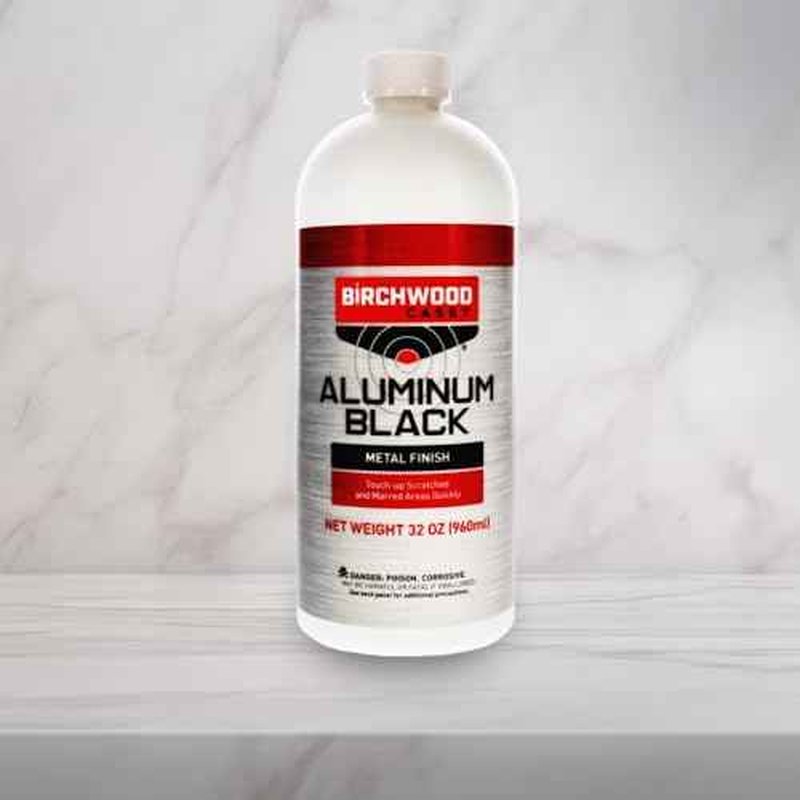 Birchwood Casey Fast-Drying Fast-Acting Aluminum Black Metal Finish for Restoring Scratched and Marred Areas, Gun Cleaning