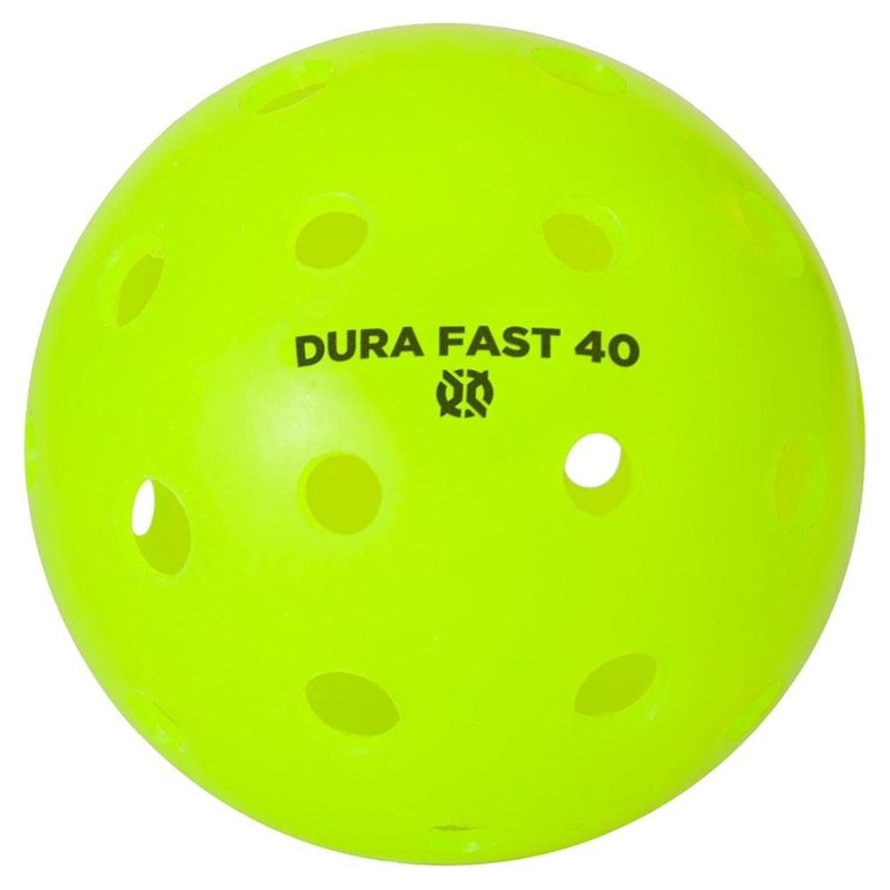 Dura Fast 40 Pickleballs | Outdoor pickleball balls | Neon | Dozen/Pack of 12 | USAPA Approved and Sanctioned for Tournament Play, Professional Perfomance