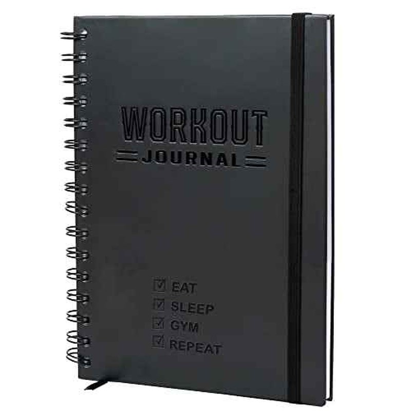 Nextnoid Hardcover Fitness Journal Workout Planner for Men & Women - A5(5.7" x 8.3") Sturdy Workout Log Book to Track Gym & Home Workouts