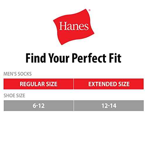 Hanes mens Max Cushioned Crew Socks, Moisture-wicking With Odor Control, Multi-packCrew Sock