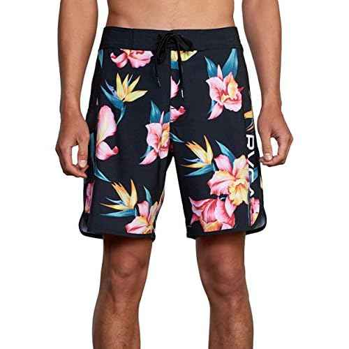 RVCA Men's Standard 4-Way Stretch Fixed Waist 18 Inch Boardshort
