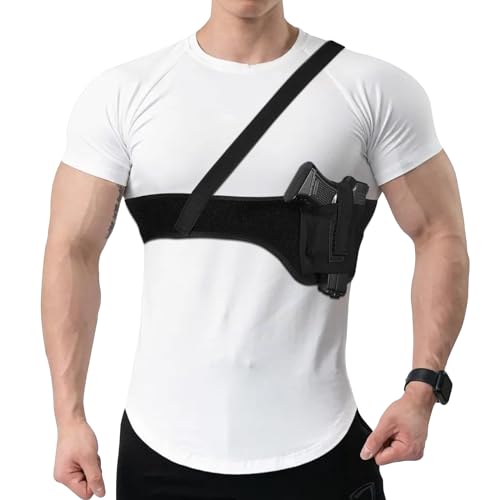 Shoulder Holster for Concealed Carry-Gun Holster for Women & Men Belly Band Holster Fits Glock, Smith Wesson, Taurus, Ruger,Gun Holster for Most Pistols and Revolvers(40" left)