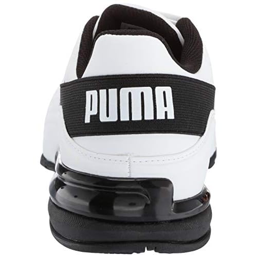 PUMA Men's Viz Runner, Puma White-Puma Black, 12
