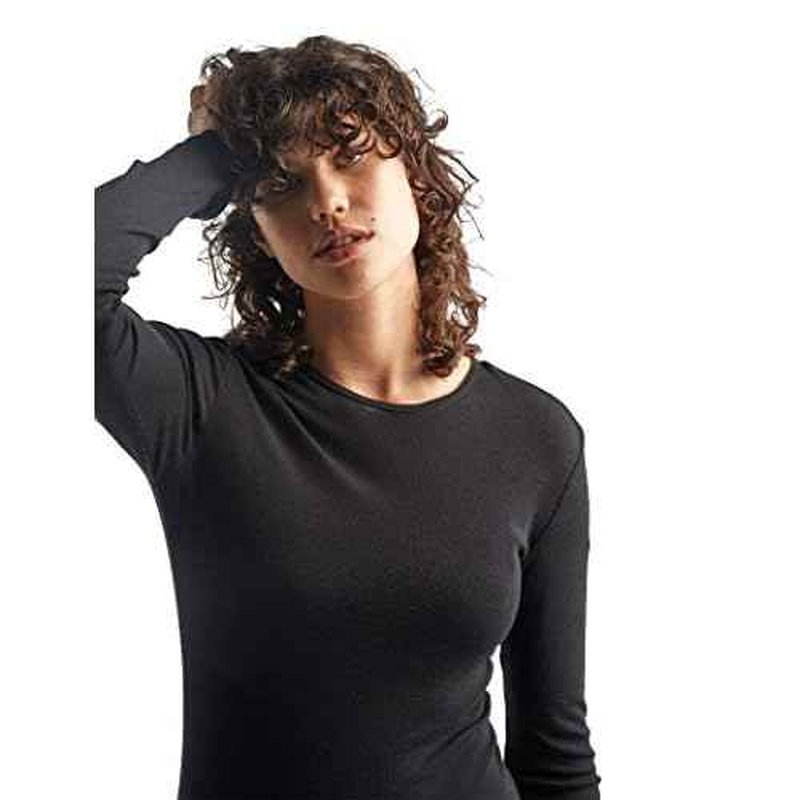 Icebreaker Merino Women's 175 Everyday Cold Weather Base Layer Thermal Long Sleeve Crewneck T-Shirt