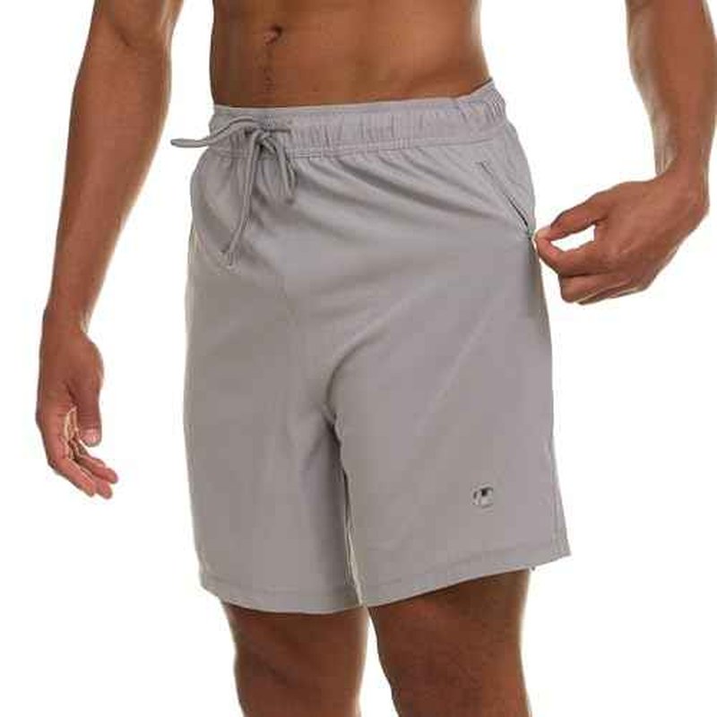 Champion Mens Swim Trunks with Compression Liner, 2 in 1 Mens Bathing Suit Shorts, 7 Inch Inseam Board Shorts for Swimming