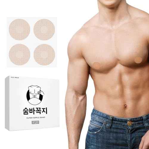 NipGuard Nipple Covers for Men ? Sweatproof, Chafe-Free Protection with Non-Adhesive Center, Made In Korea