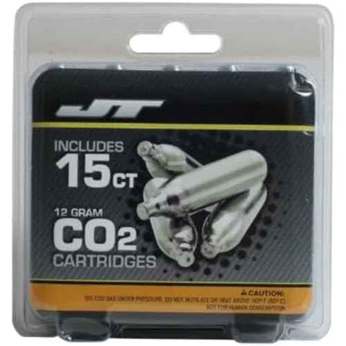 JT 12gram CO2 Cartridges - 15ct