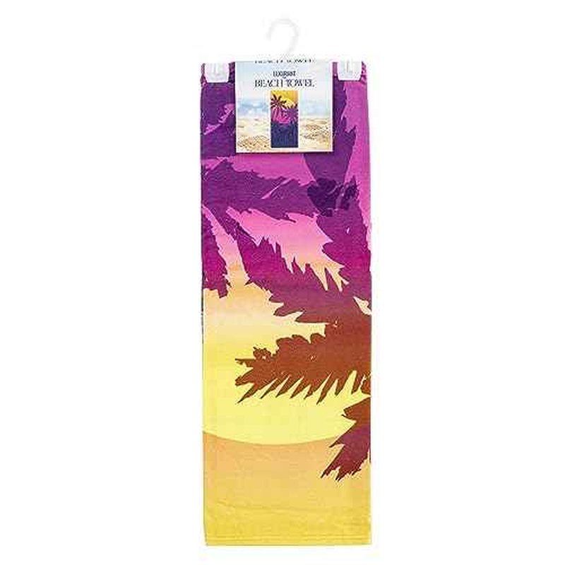 Northwest Classics Beach Towel, 30" x 60", Magenta Sun Set Design