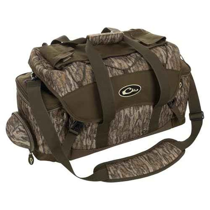 Drake Waterfowl Men's Blind Hunting Camo Duffle Range Gear Bag with Adjustable Shoulder Strap