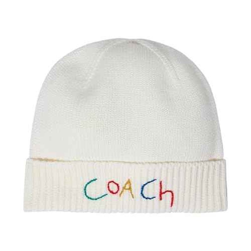 Coach Womens Embroidered Beanie with Gift Box