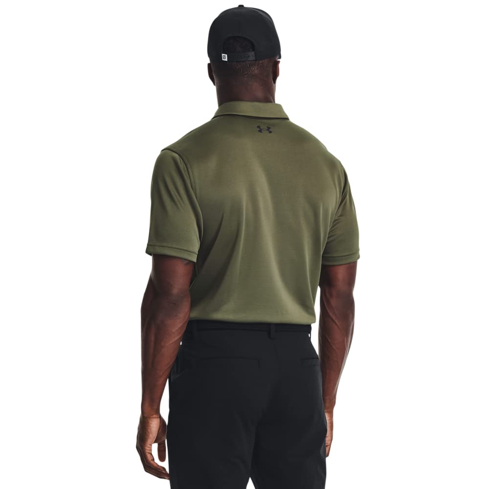 Under Armour Men's Tech Golf Polo, (390) Marine OD Green / / Black, X-Small