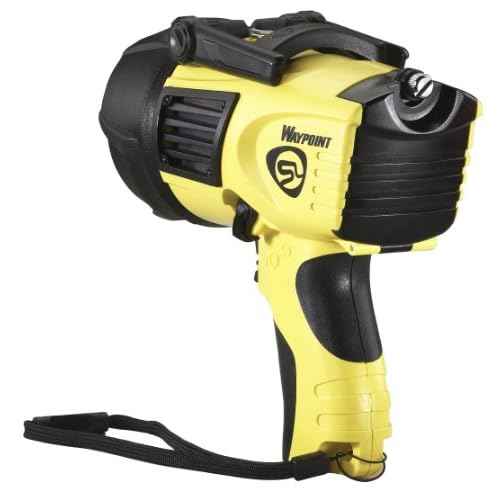 Streamlight 44900 WayPoint 500-Lumen 100,000-Candela Handheld LED Spotlight for Outdoor, Marine, and Emergency Use, Easy-Open Box, Yellow