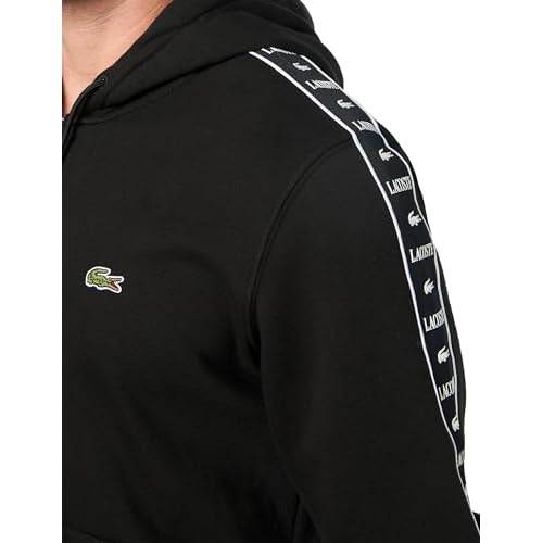 Lacoste mens Classic Fit Zip Up Hoodie W/Taping