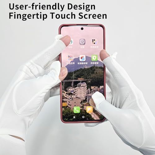 Sunscreen Gloves for Women and Men Summer UV Protection UPF50+ Gardening Sun Protection Arm Touchscreen Gloves