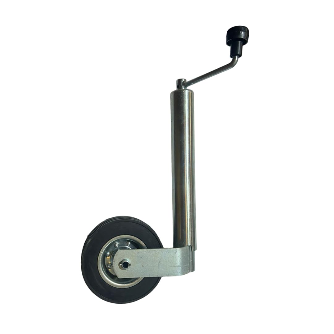 JRS Farm Parts 900 lb Single Wheel Trailer Jack, 17.5" Adjustable Lift Travel | Heavy Duty Bolt-On Tongue Jack for Boat, RV, Camper & Utility Trailers