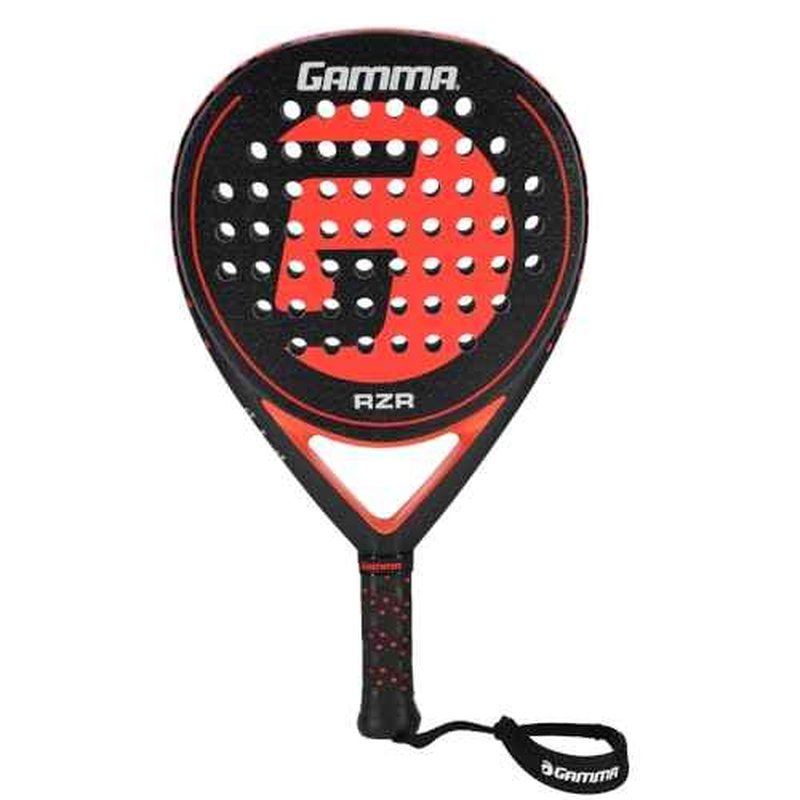 GAMMA RZR Padel Racket ? Teardrop Shape for Power & Control, Microbead Texture for Precision & Spin, Lightweight, Durable Racquet for Beginner to Intermediate Players