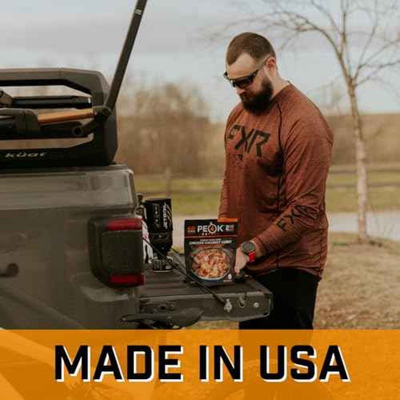 Peak Refuel Chicken Coconut Curry | Freeze Dried Backpacking and Camping Food | Amazing Taste & Quality | High Protein | Real Meat | Quick Prep (2 Serving Pouch)