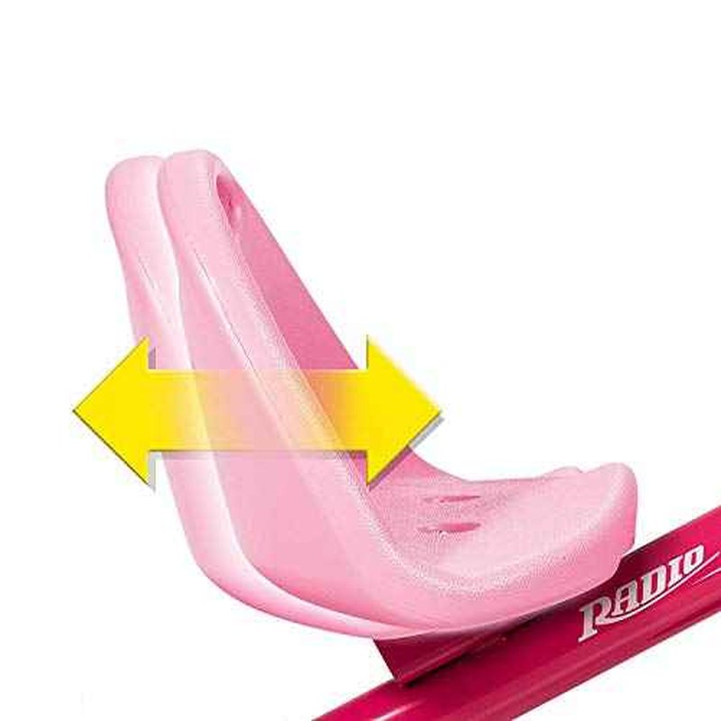 Radio Flyer Toddler Bike, Kids Bike, Outdoor Toys, Toddler Toys for Ages 2-4, Deluxe Steer & Stroll Kids Tricycle, for Ages 2-5, Pink