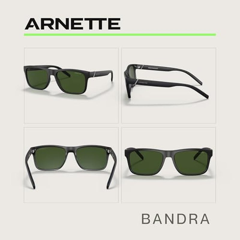 ARNETTE Bandra AN4298 Square Sunglasses for Men +BUNDLE with ACCESSORY EYEWEAR KIT