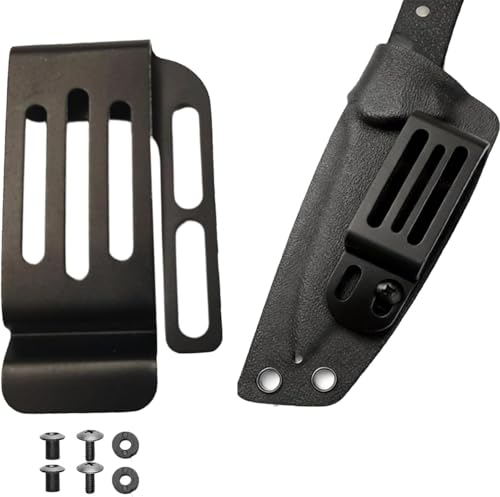 Metal Belt Clip for Kydex Holster & Knife Sheath - Adjustable Tactical Carry